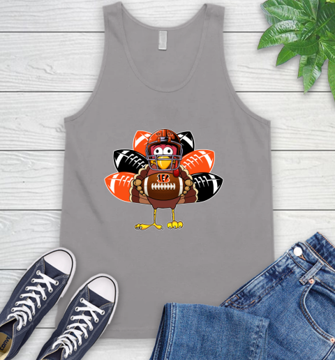 Cincinnati Bengals Turkey Thanksgiving Day Tank Top 4