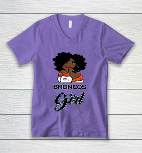 Denver Broncos Girl NFL V-Neck T-Shirt 9