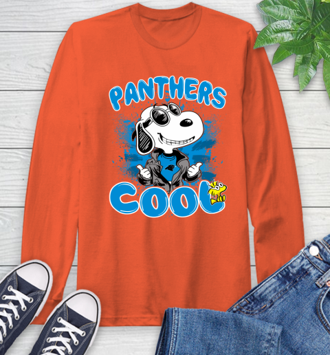 NFL Football Carolina Panthers Cool Snoopy Shirt Long Sleeve T-Shirt 4