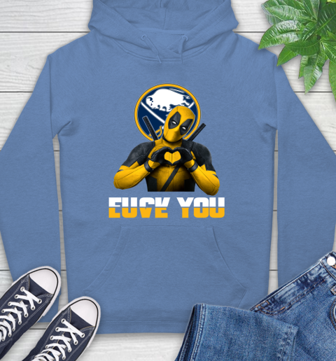 NHL Buffalo Sabres Deadpool Love You Fuck You Hockey Sports Hoodie 11