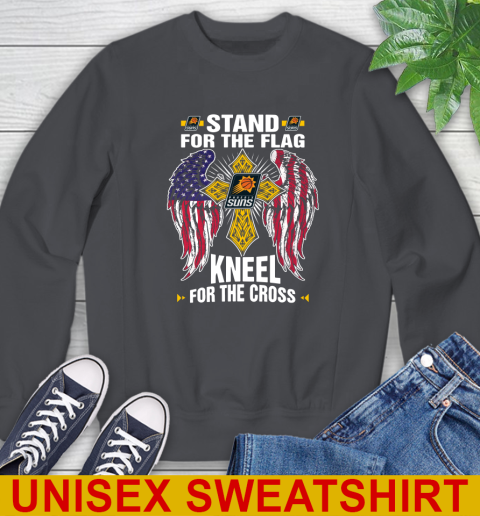NBA Basketball Phoenix Suns Stand For Flag Kneel For The Cross Shirt Sweatshirt 7