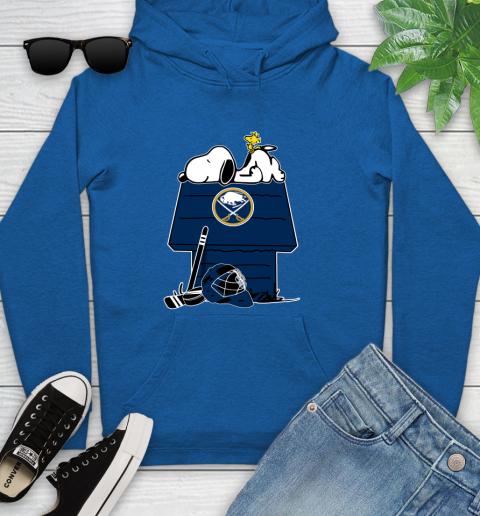 Buffalo Sabres NHL Hockey Snoopy Woodstock The Peanuts Movie Youth Hoodie 9