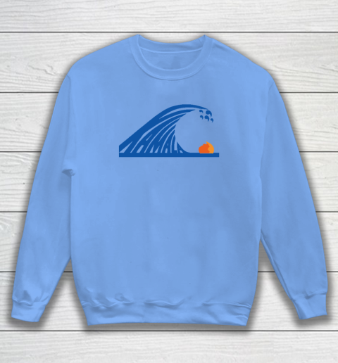 Blue Wave For Kamala Harris Trump Funny Sweatshirt 7
