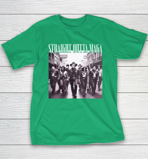 Straight Outta Maga Funny Trump 2024 Youth T-Shirt 4