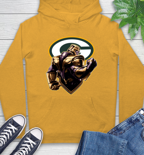 NFL Thanos Avengers Endgame Football Sports Green Bay Packers Hoodie 3