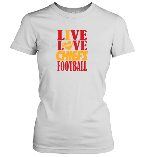 Live Love Kansas City Football Women's T-Shirt