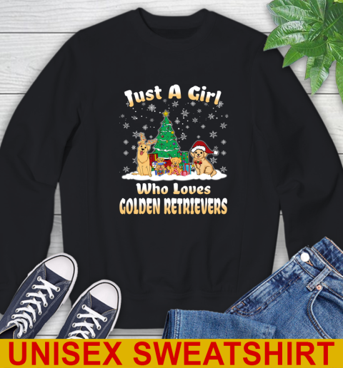 Christmas Just a girl who love golden retrievers dog pet lover 25