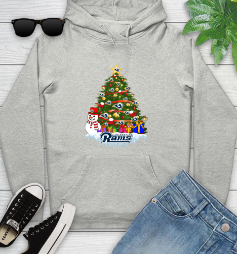 Los Angeles Rams Merry Christmas NFL Football Sports Youth Hoodie