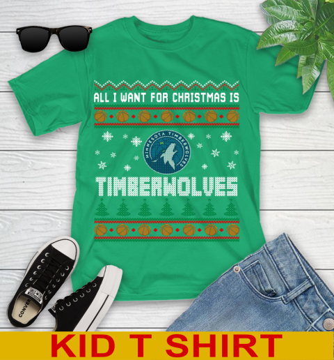 NBA Basketball All I Want For Christmas Is Minnesota Timberwolves 103