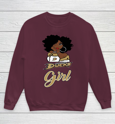 Anaheim Ducks Girl NHL Youth Sweatshirt 5
