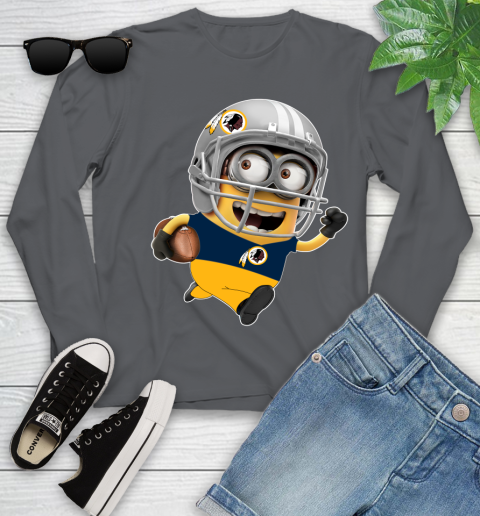 NFL Washington Redskins Minions Disney Football Sports Youth Long Sleeve 8