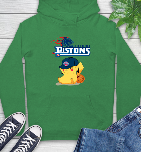 NBA Pikachu Basketball Sports Detroit Pistons Hoodie 8