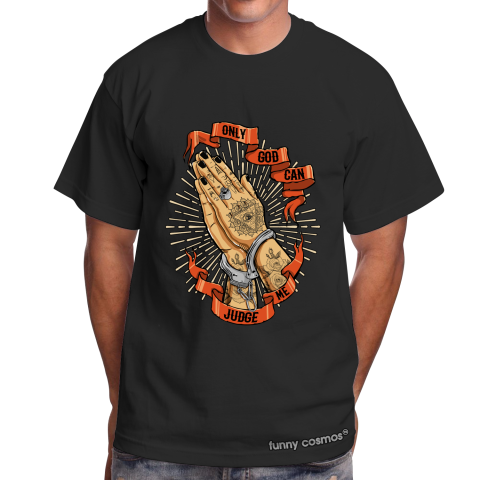 Air Jordan 1 Shattered Backboard 3.0 matching sneaker tshirt Only God Can Judge Me Orange and Black Jordan Tshirt
