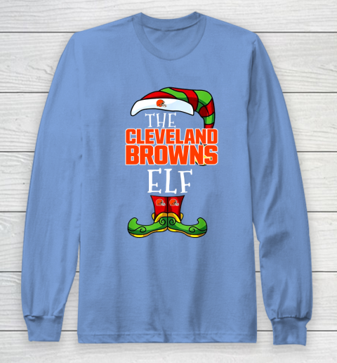 Cleveland Browns Christmas ELF Funny NFL Long Sleeve T-Shirt 8