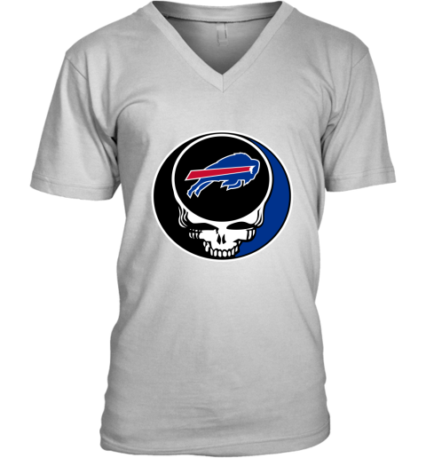 NFL Buffalo Bills Grateful Dead Rock Band Football Sports lMRVAvOqJkC v neck unisex 8 95 151514 front white