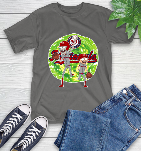 MLB Washington Nationals Rick And Morty Baseball Sports T-Shirt 9
