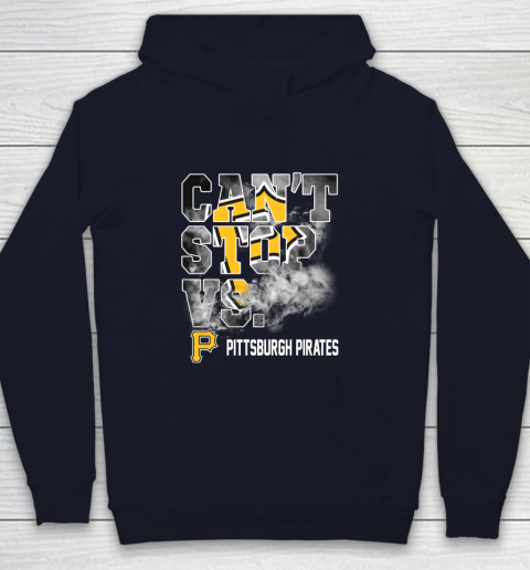 MLB Pittsburgh Pirates Baseball Can't Stop Vs Pirates Youth Hoodie 2