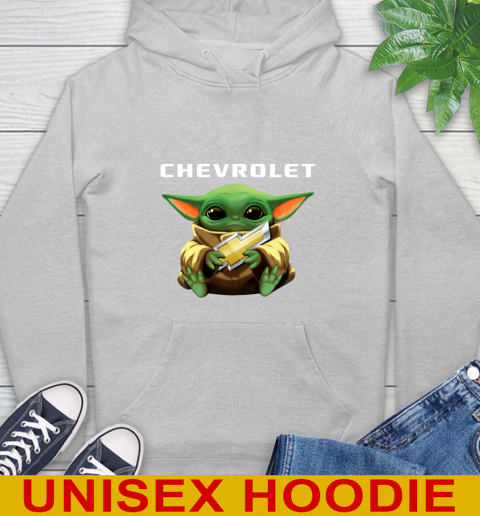 Star Wars Baby Yoda Hugs Chevrolet Car Shirt 18