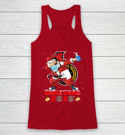 Ottawa Senators Funny Santa Claus Dabbing Christmas 2020 NHL Racerback Tank 4