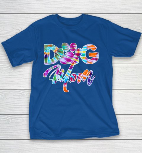 Dog Mom Shirt Tie Dye Dog Mom Apparel for Women Dog Lover Gifts Paw Youth T-Shirt 6