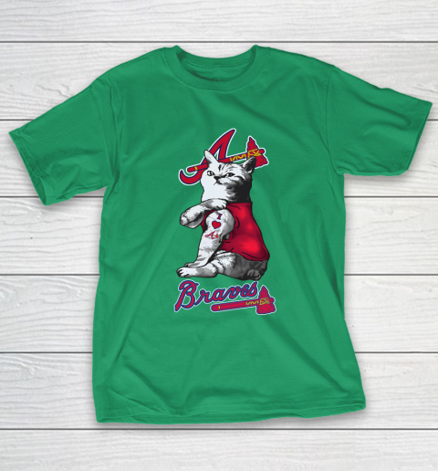 MLB Baseball My Cat Loves Atlanta Braves T-Shirt 5