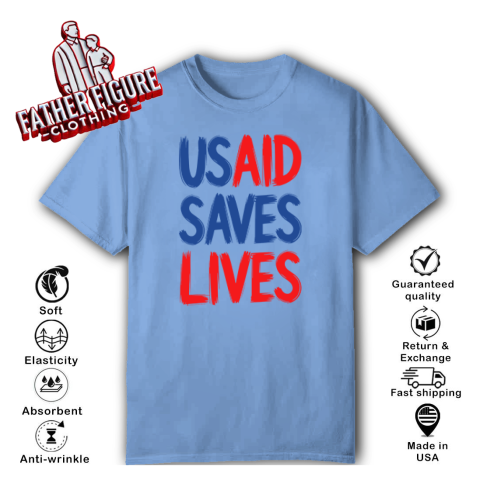 9oxq usaid saves lives classic t shirt 2 front carolina blue