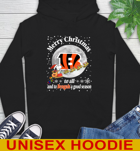 Cincinnati Bengals Merry Christmas To All And To Bengals A Good Season NFL Football Sports Hoodie