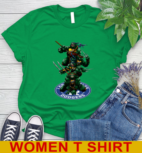 MLB Baseball Los Angeles Dodgers Teenage Mutant Ninja Turtles Shirt Women's T-Shirt 6