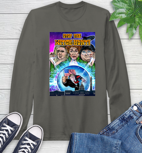 Stop The Witch Hunt Trump Long Sleeve T-Shirt 8