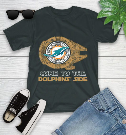 NFL Come To The Miami Dolphins Wars Football Sports Youth T-Shirt 6