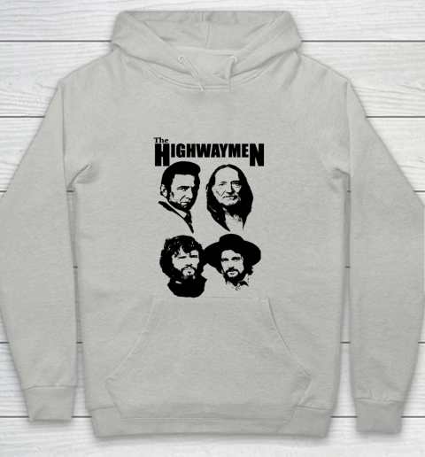 Willie Nelson Johnny Cash Outlaw Country Super Group The Highwaymen Youth Hoodie