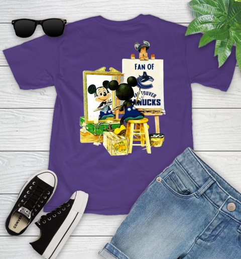 NHL Hockey Vancouver Canucks Mickey Drawing Shirt 96