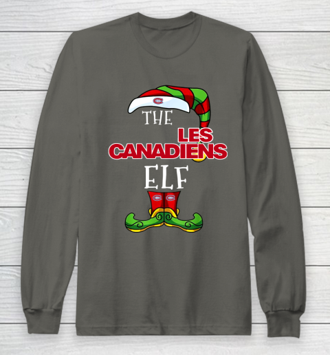 Montreal Canadiens Christmas ELF Funny NHL Long Sleeve T-Shirt 5