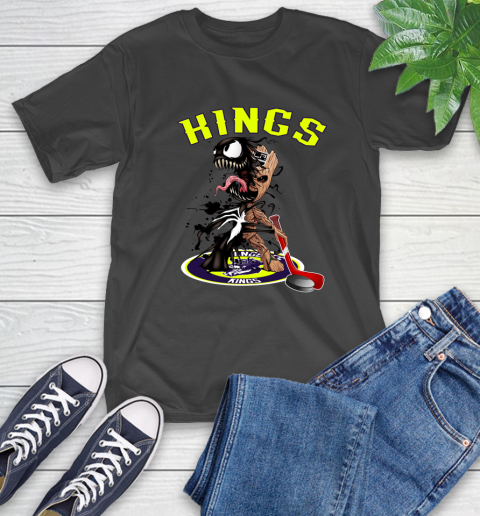 NHL Los Angeles Kings Hockey Venom Groot Guardians Of The Galaxy T-Shirt 2
