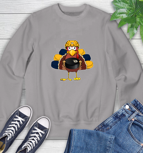 Nashville Predators Turkey Thanksgiving Day Sweatshirt 5