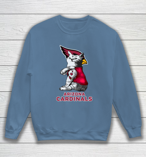 NFL Football My Cat Loves Arizona Cardinals Sweatshirt 6