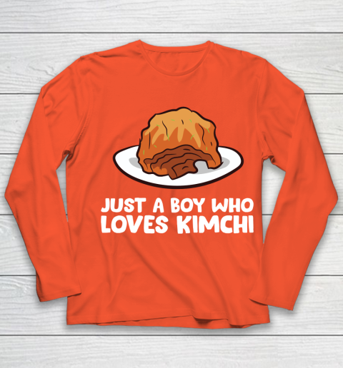 Just a Boy Who Loves Kimchis Funny Kimchi Youth Long Sleeve 3