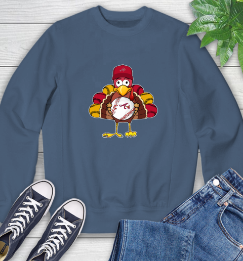 Atlanta Braves Turkey thanksgiving Sweatshirt 7