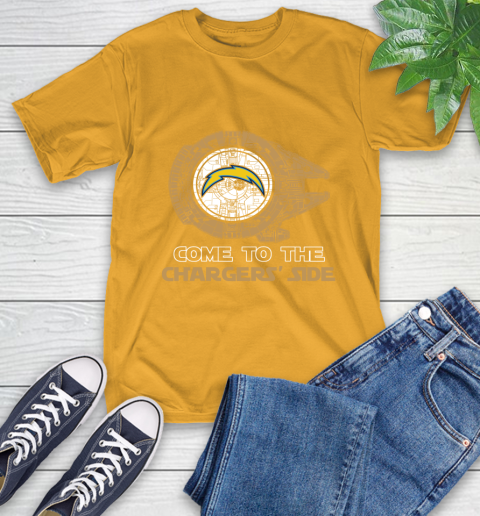 NFL Come To The Los Angeles Chargers Star Wars Football Sports T-Shirt 2