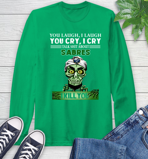 NHL Talk Shit About Buffalo Sabres I Kill You Achmed The Dead Terrorist Jeffrey Dunham Hockey Long Sleeve T-Shirt 8