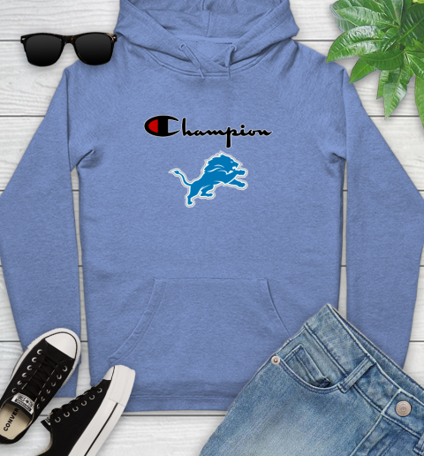 NFL Football Detroit Lions Champion Shirt Youth Hoodie 9
