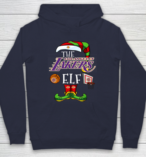 Los Angeles Lakers Christmas ELF Funny NBA Hoodie 2