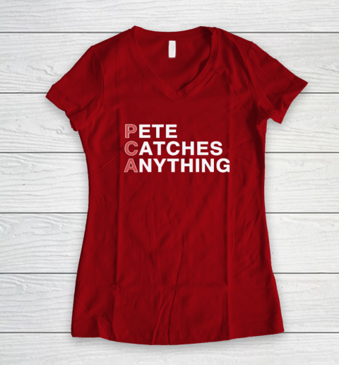 PCA Pete Catches Anything Pete Crow Armstrong Women's V-Neck T-Shirt 6