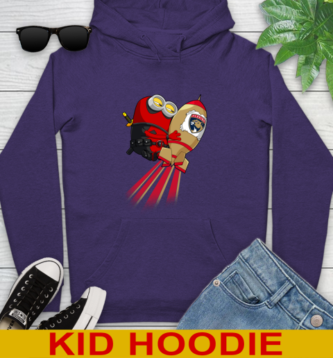 NHL Hockey Florida Panthers Deadpool Minion Marvel Shirt Youth Hoodie 6 NHL Hockey Florida Panthers Deadpool Minion Marvel Shirt Youth Hoodie - Image 6