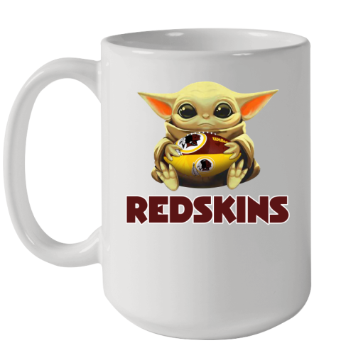 NFL Football Washington Redskins Baby Yoda Star Wars Shirt Ceramic Mug 15oz