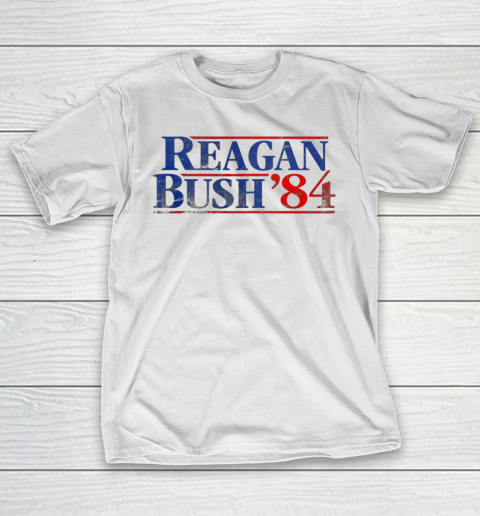 Reagan Bush 84 Vintage Style Conservative Republican T-Shirt