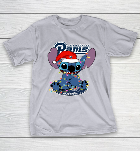 Los Angeles Rams NFL Football noel stitch Christmas T-Shirt 4