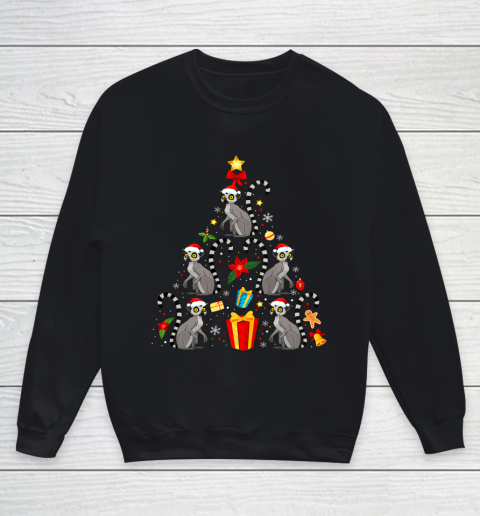 Lemur Christmas Ornament Tree Funny Gift Youth Sweatshirt