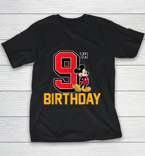 Disney Mickey Mouse 9th Birthday Youth T-Shirt