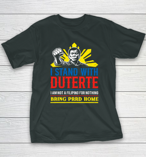 Support Duterte – Stand with Duterte Against ICC Charges Youth T-Shirt 3